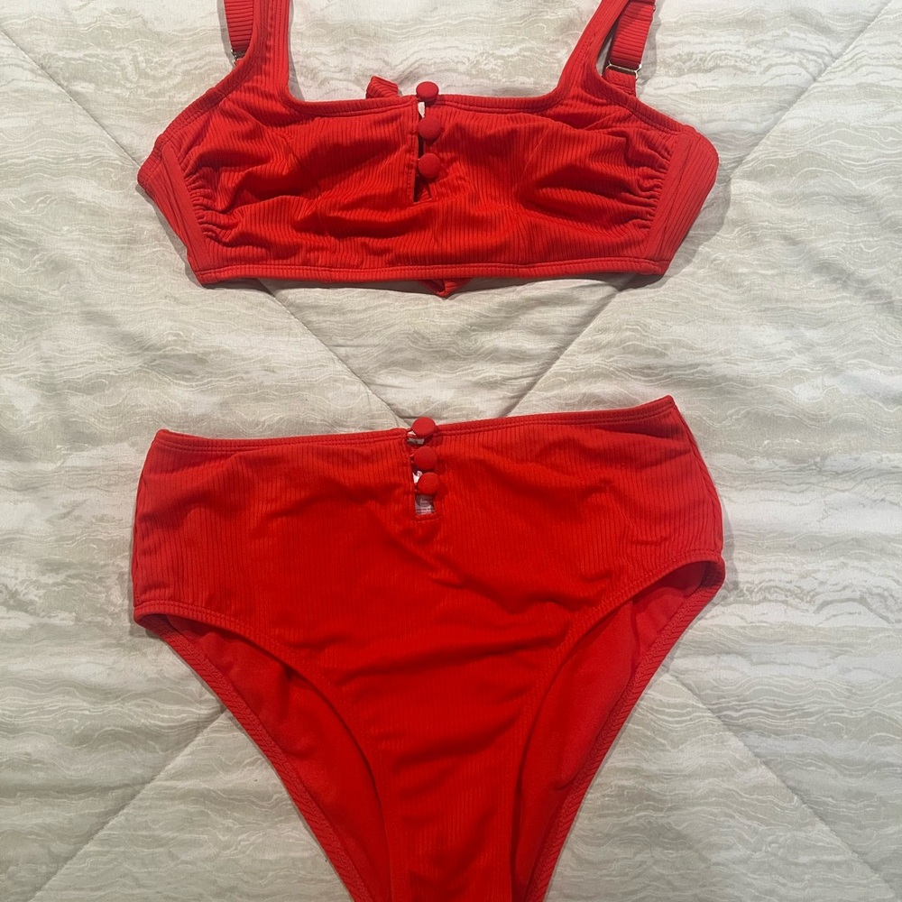 Xhilaration Vibrant Red Bikini Set